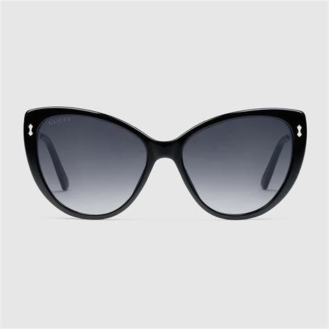 gucci cat-eye plastic metal sunglasses|designer cat eye sunglasses polarized.